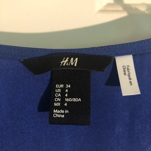 Navy H&M knee length dress - Picture 3 of 4